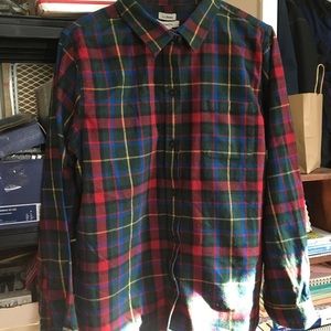 Ladies L.L. Bean relaxed for flannel shirt